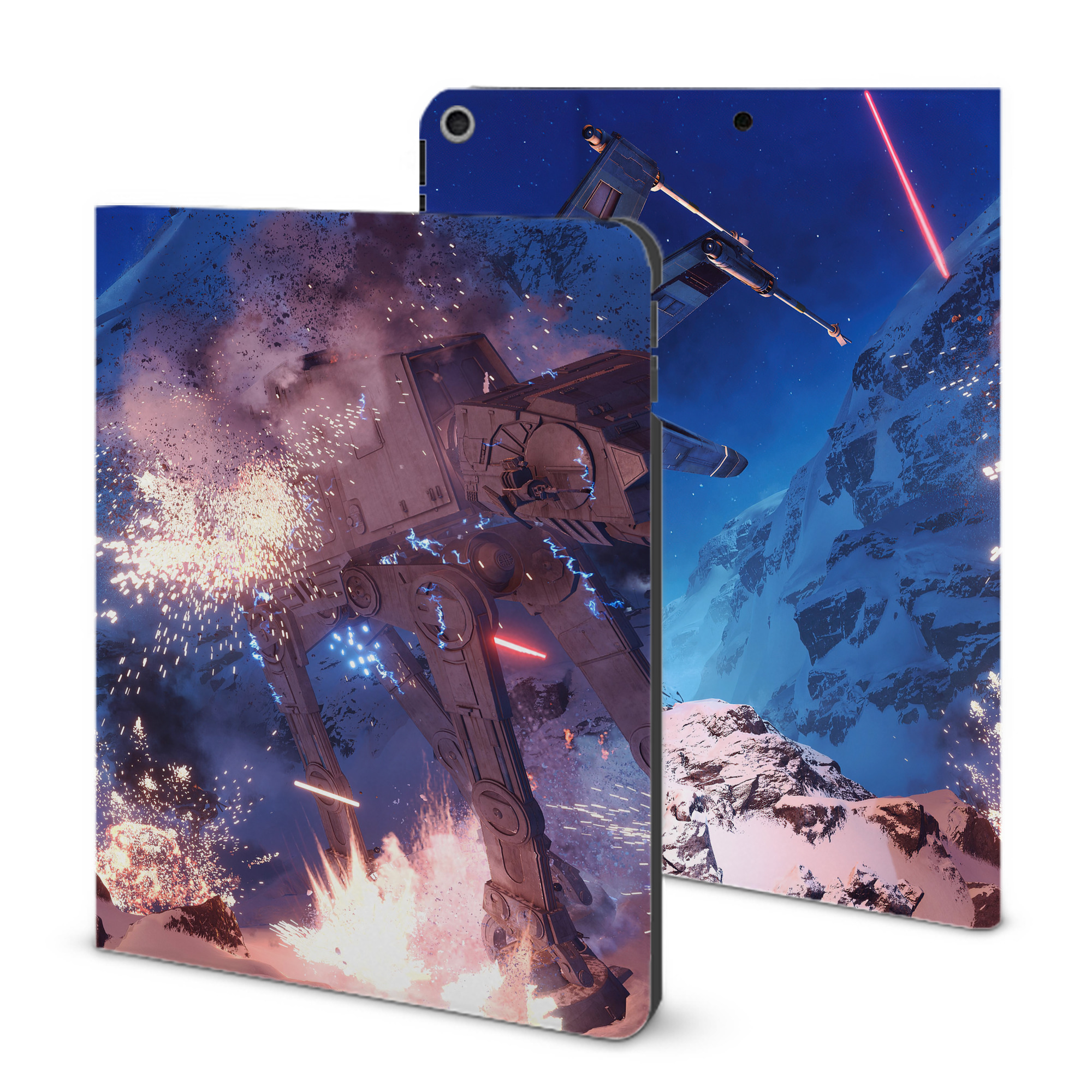 （画像用） スター・ウォーズ Star Wars IPad ケース ブック型 PUレザー TPU 耐衝撃 軽量 薄型 ペン収納なし 全面保護 IPad 各モデル対応